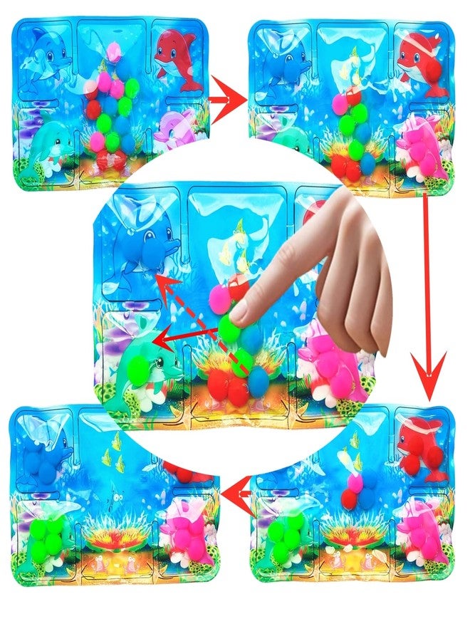 Ganjiang 2Pack Color Matching Squeeze Toys,Color Sorting Sensory Toys,Classroom Quiet Fidget Toys,Kids Party Favors (Colorful Background Dolphin Series) - Image 2